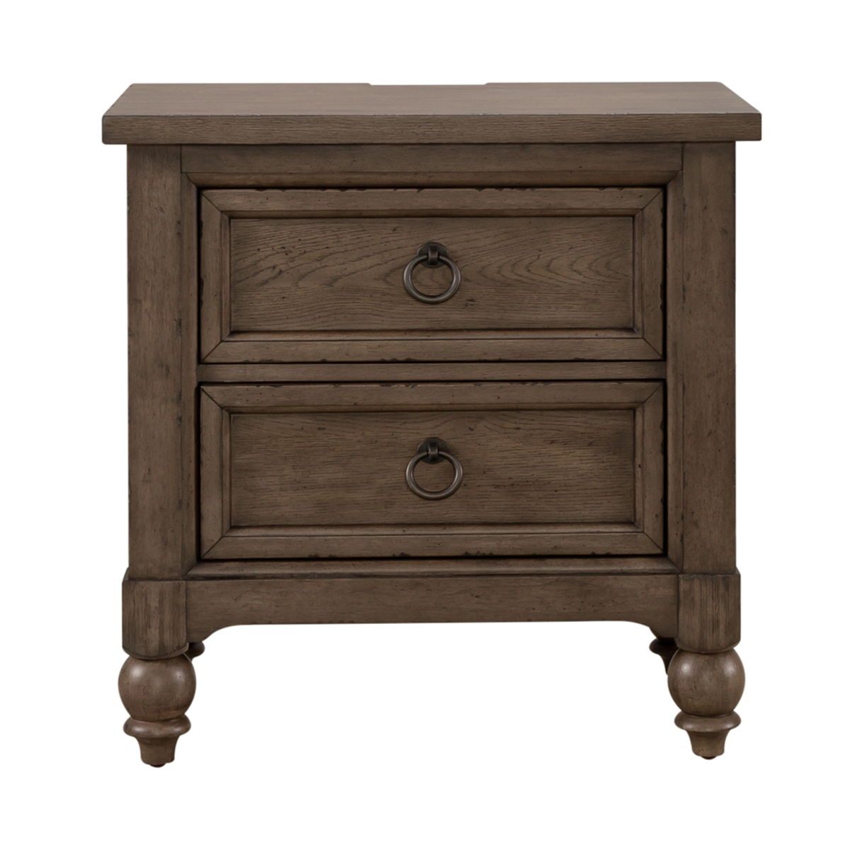 Americana Farmhouse - 2 Drawer Night Stand With Charging Station - Image 12