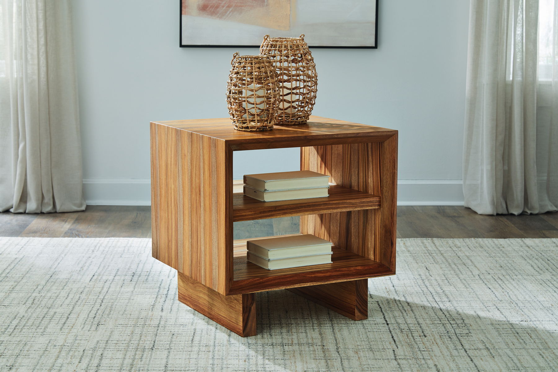 Dressonni - Square End Table - Brown - Image 3