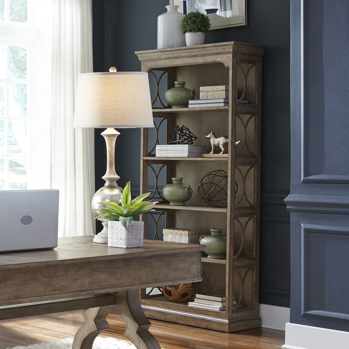 Simply Elegant - Bookcase - Heathered Taupe