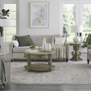 Magnolia Manor - 3 Piece Table Set (Round End Table) - Light Brown