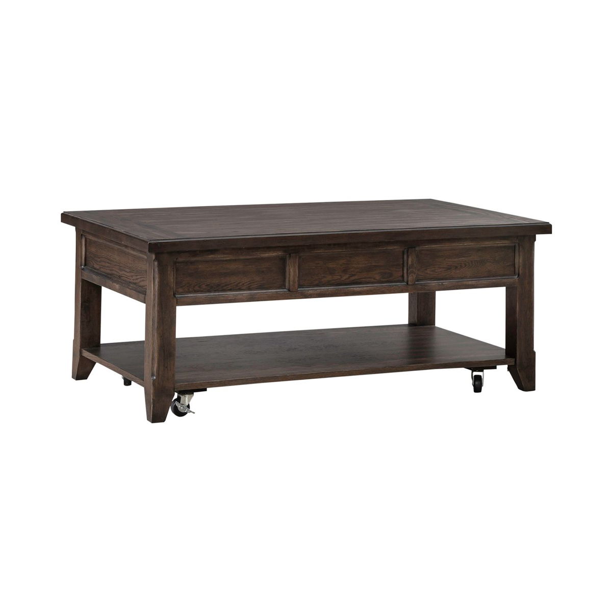 Paradise Valley - Lift Top Cocktail Table - Saddle Brown - Image 7