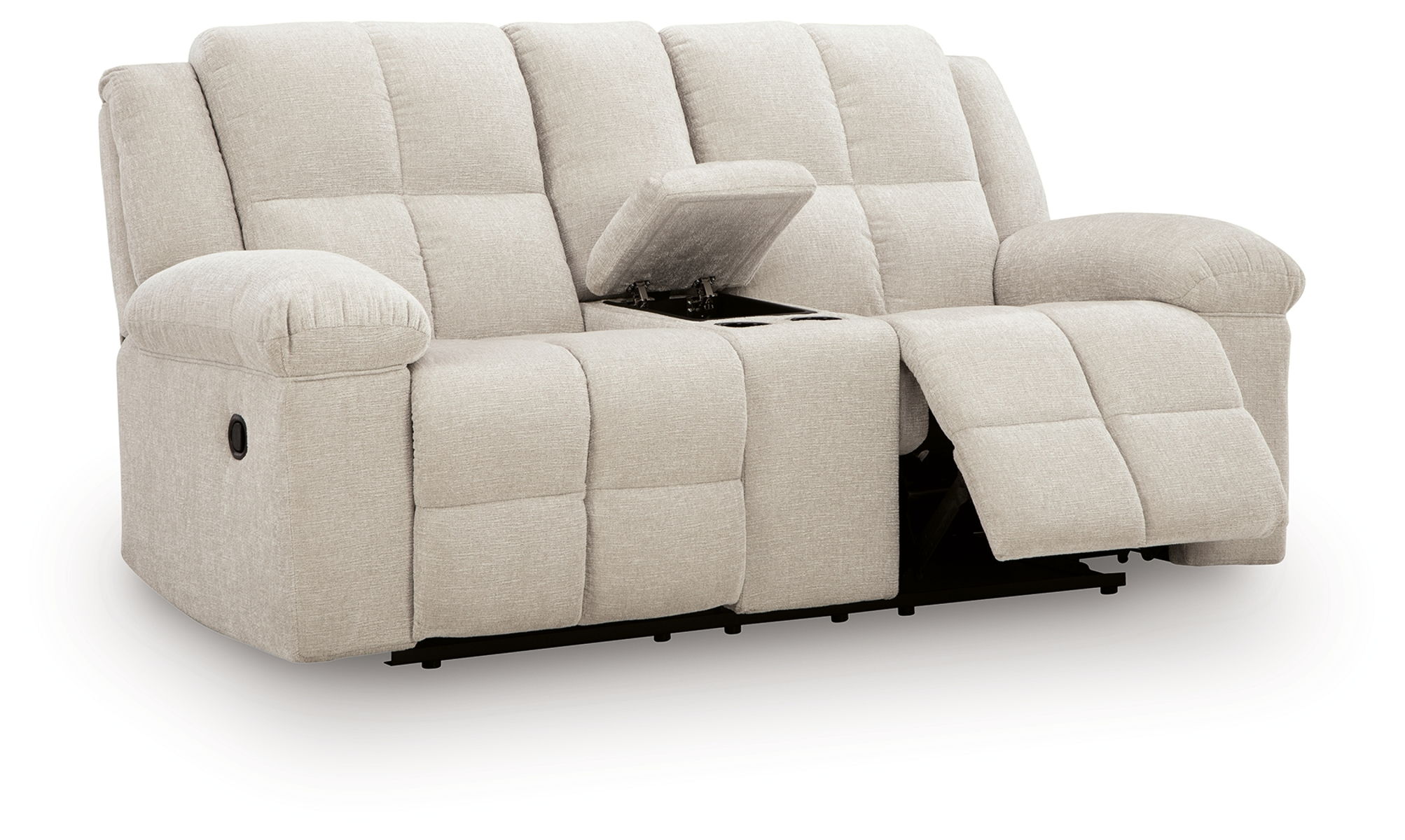 Orlen - Double Reclining Loveseat With Console - Winter - Image 8