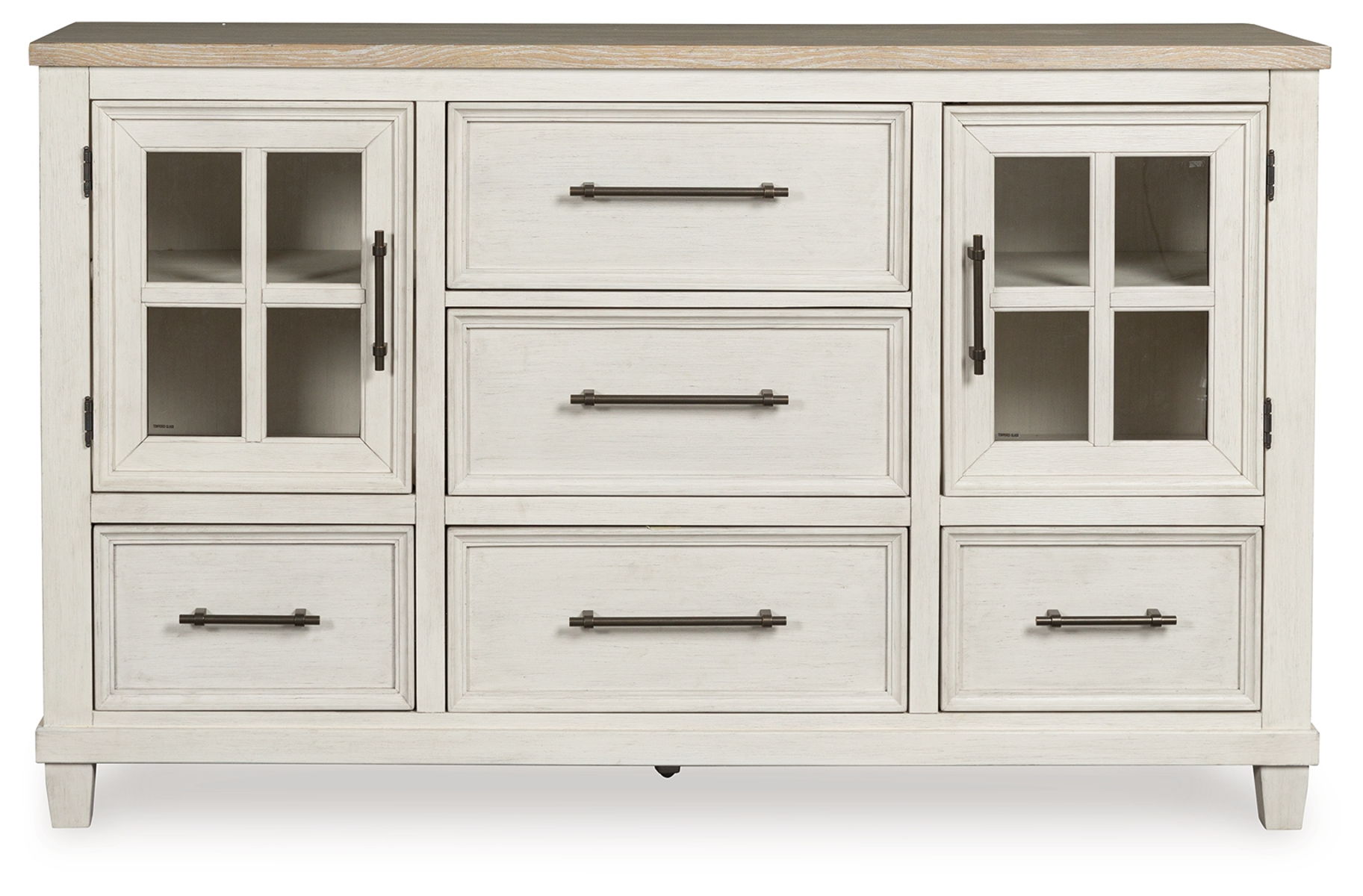 Shaybrock - Dresser - Antique White / Brown - Image 7