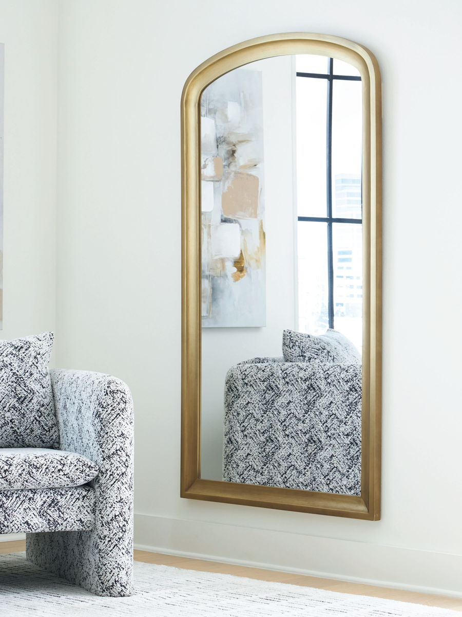 Fintan - Floor Mirror - Gold Finish - Image 4