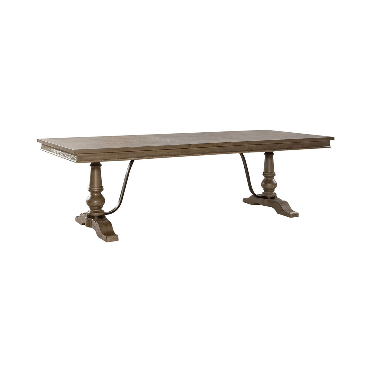 Americana Farmhouse - Dining Room Trestle Table Set - Image 5