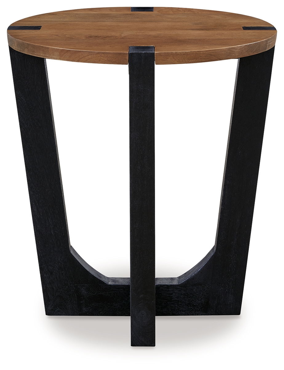 Hanneforth - Round End Table - Brown - Image 5