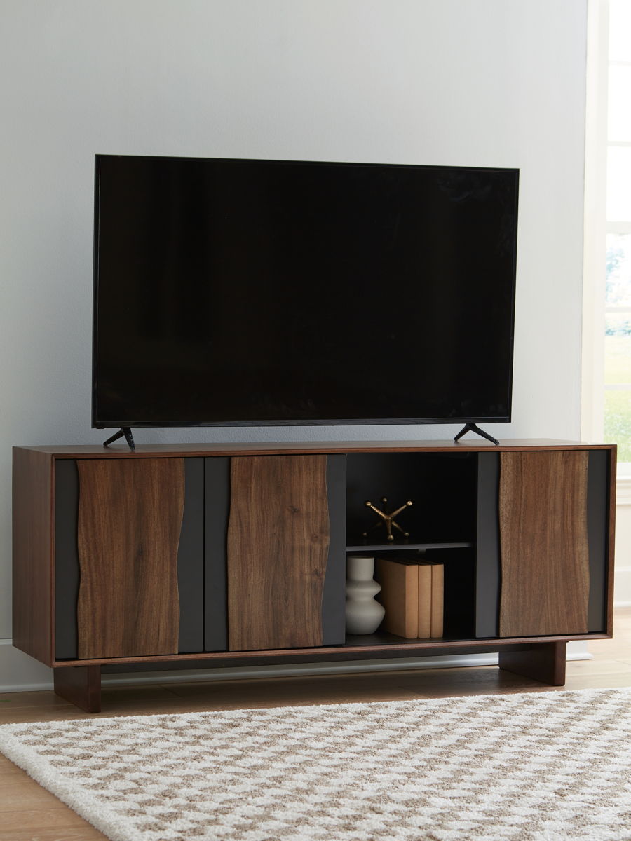 Welby - Accent Cabinet - Brown / Charcoal - Image 3