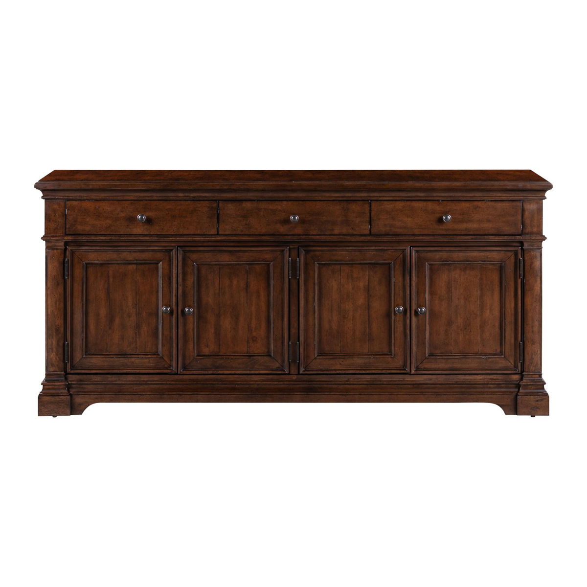 Arden Road - 74" TV Console - Cherry - Image 2