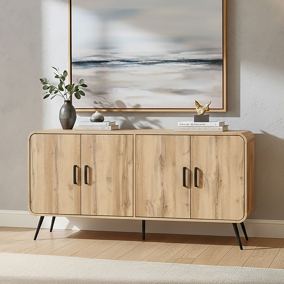 Rowan - 63" Sideboard/TV Console - Natural - Image 8