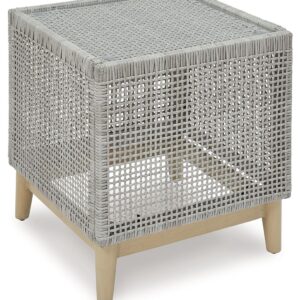 Seton Creek - Square End Table - Gray