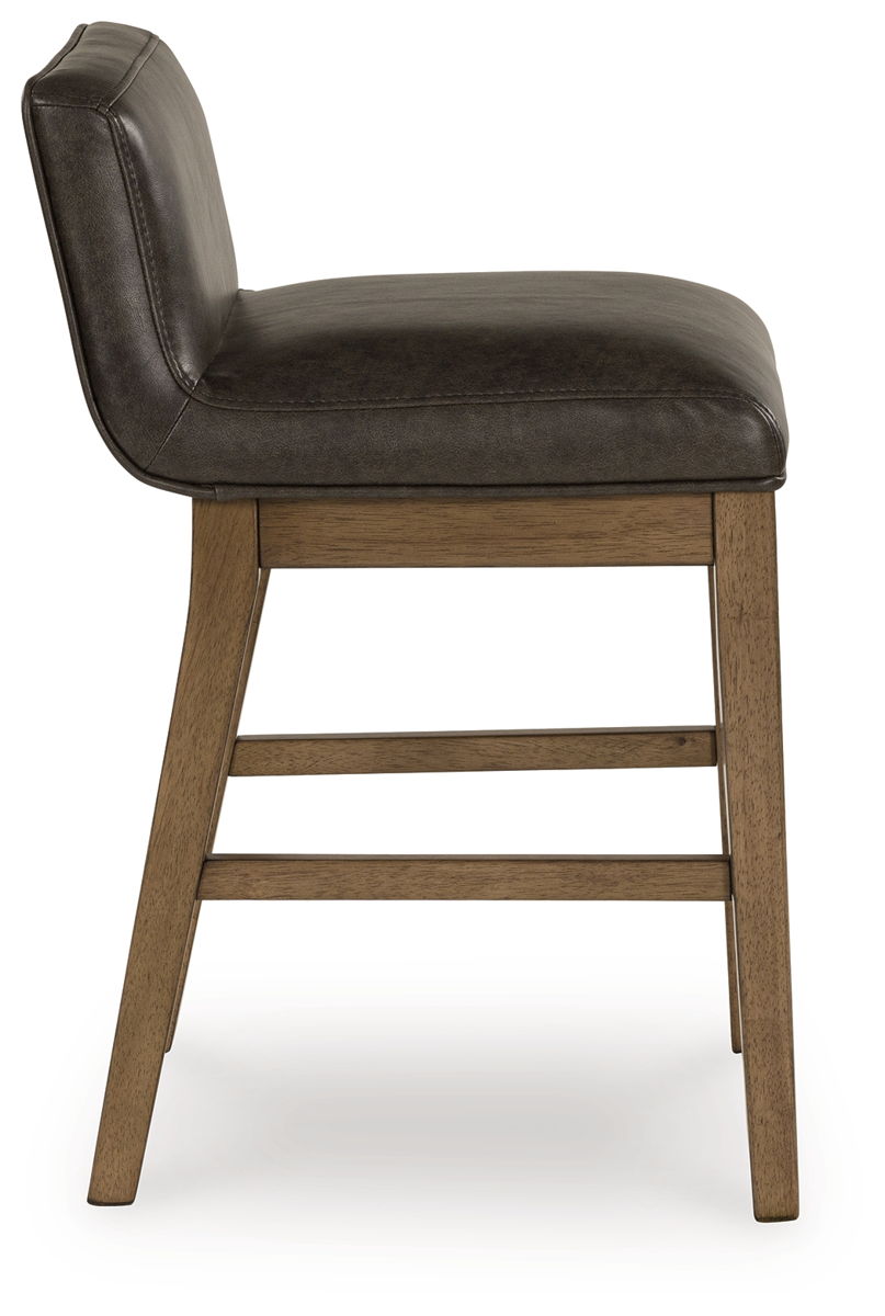 Cabalynn - Upholstered Barstool (Set of 2) - Two-tone Brown - Image 4