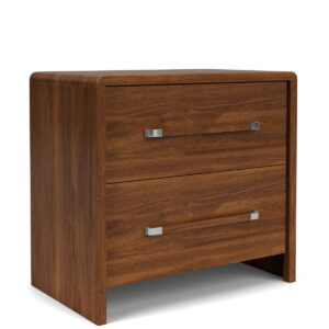 Elsie - 2 Drawer Nightstand - Dark Brown