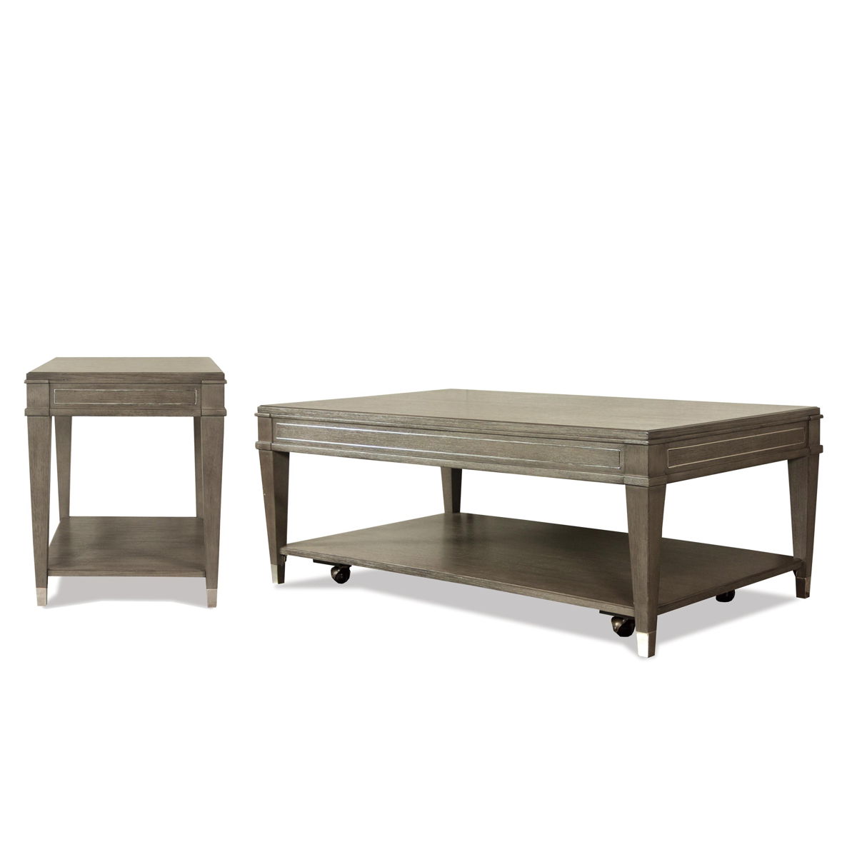 Dara Two - Rectangular Coffee Table - Gray Wash - Image 3