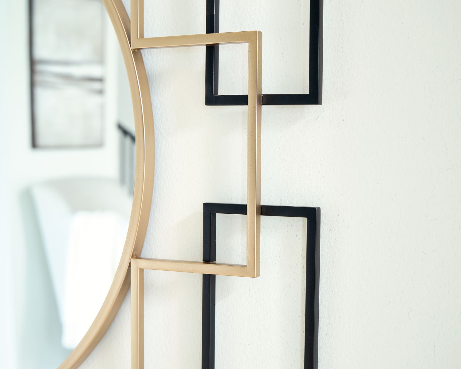 Oceanal - Accent Mirror - Black / Gold Finish - Image 5
