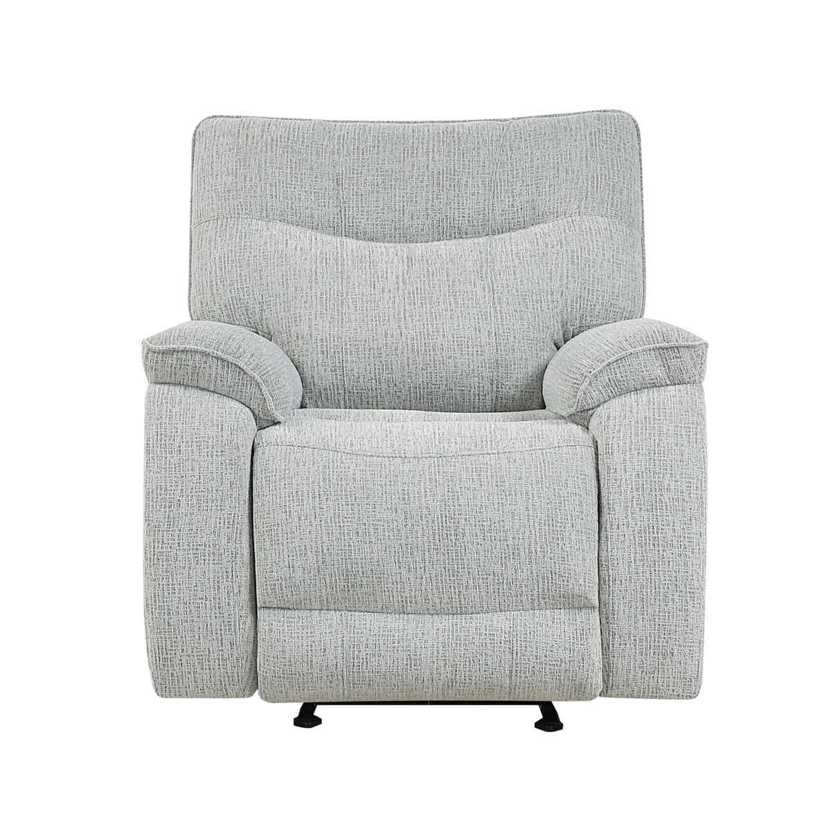 Chablis - Glider Recliner With Heat And Massage - Mist Gray - Image 2