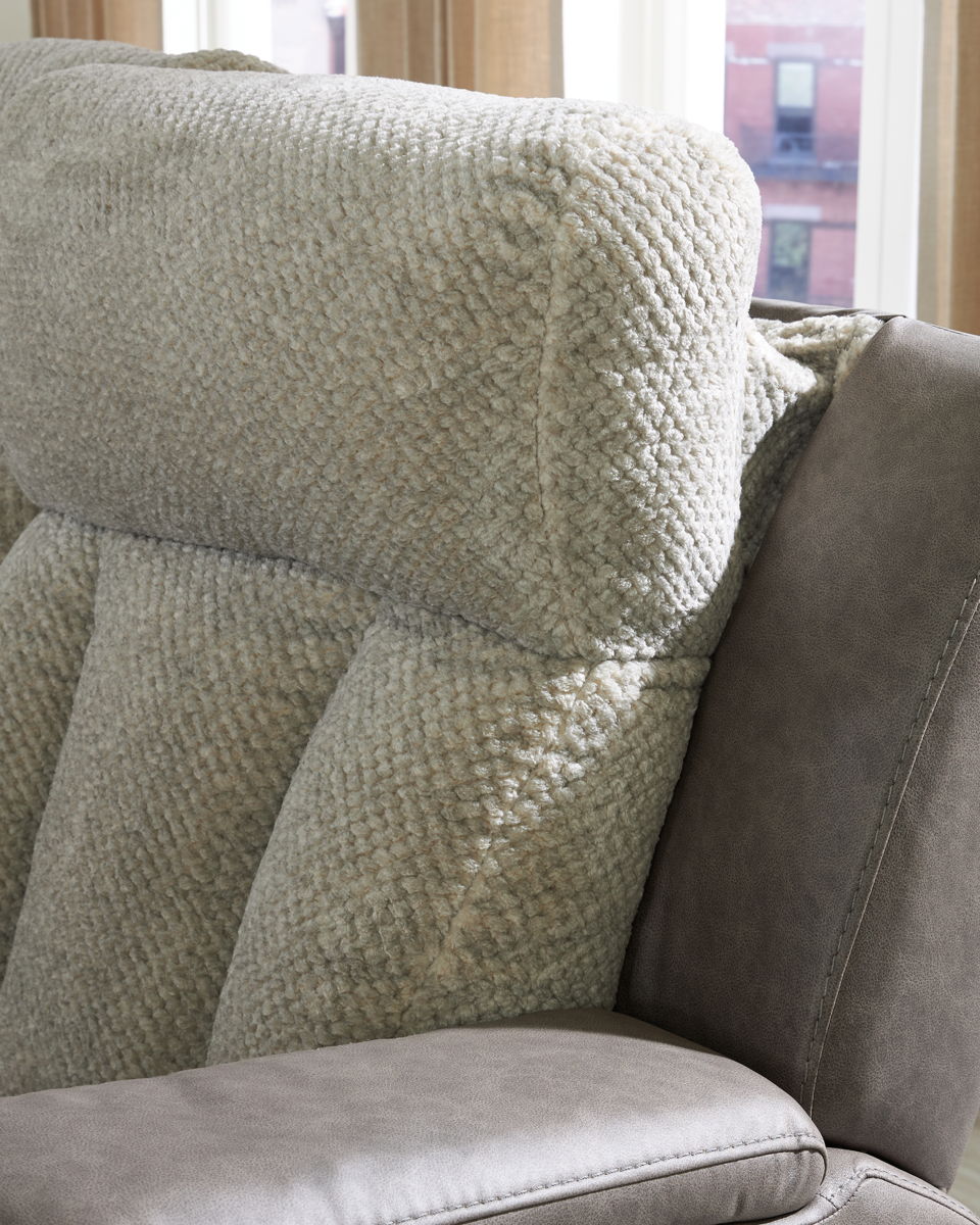 WhipLash - Power Reclining Loveseat With Console / Adj Headrest - Sisal - Image 4