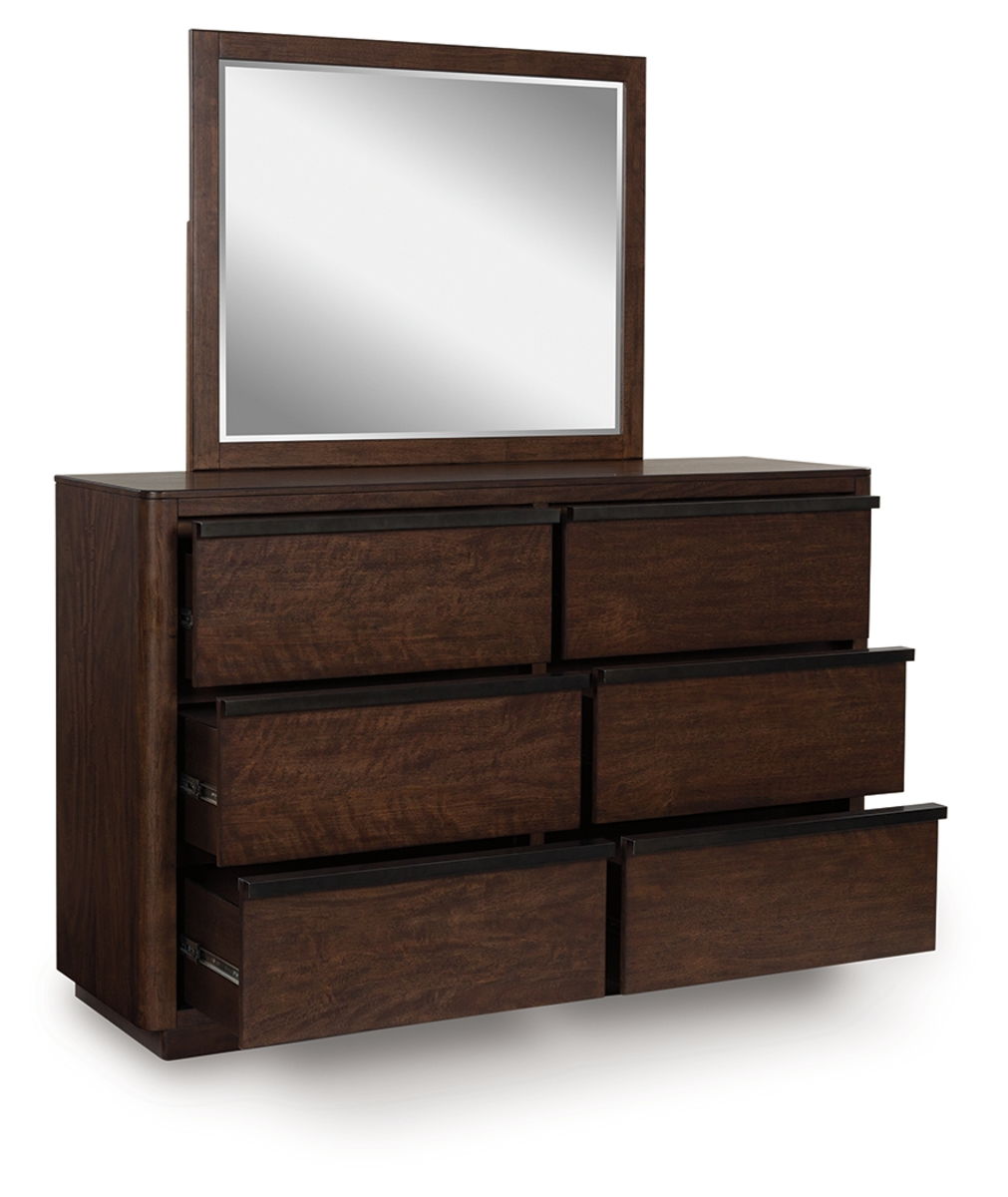 Dilenno - Dresser And Mirror - Dark Brown - Image 3