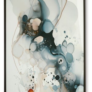 Foxenburg - Wall Art - Blue / Amber / White