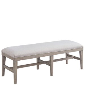 Bennett - Upholstered Dining Bench - Frosted Gray