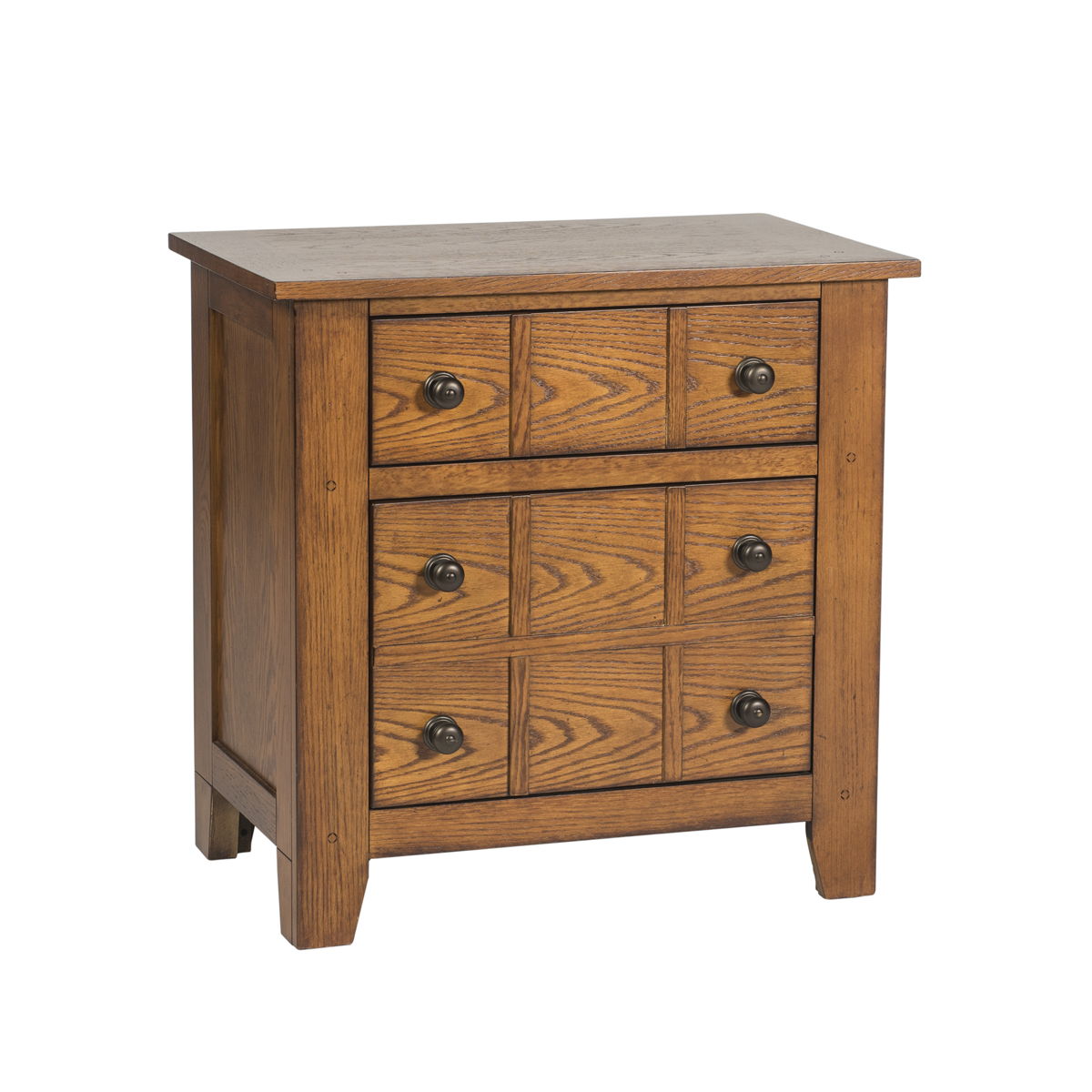 Grandpas Cabin - Nightstand - Aged Oak - Image 3