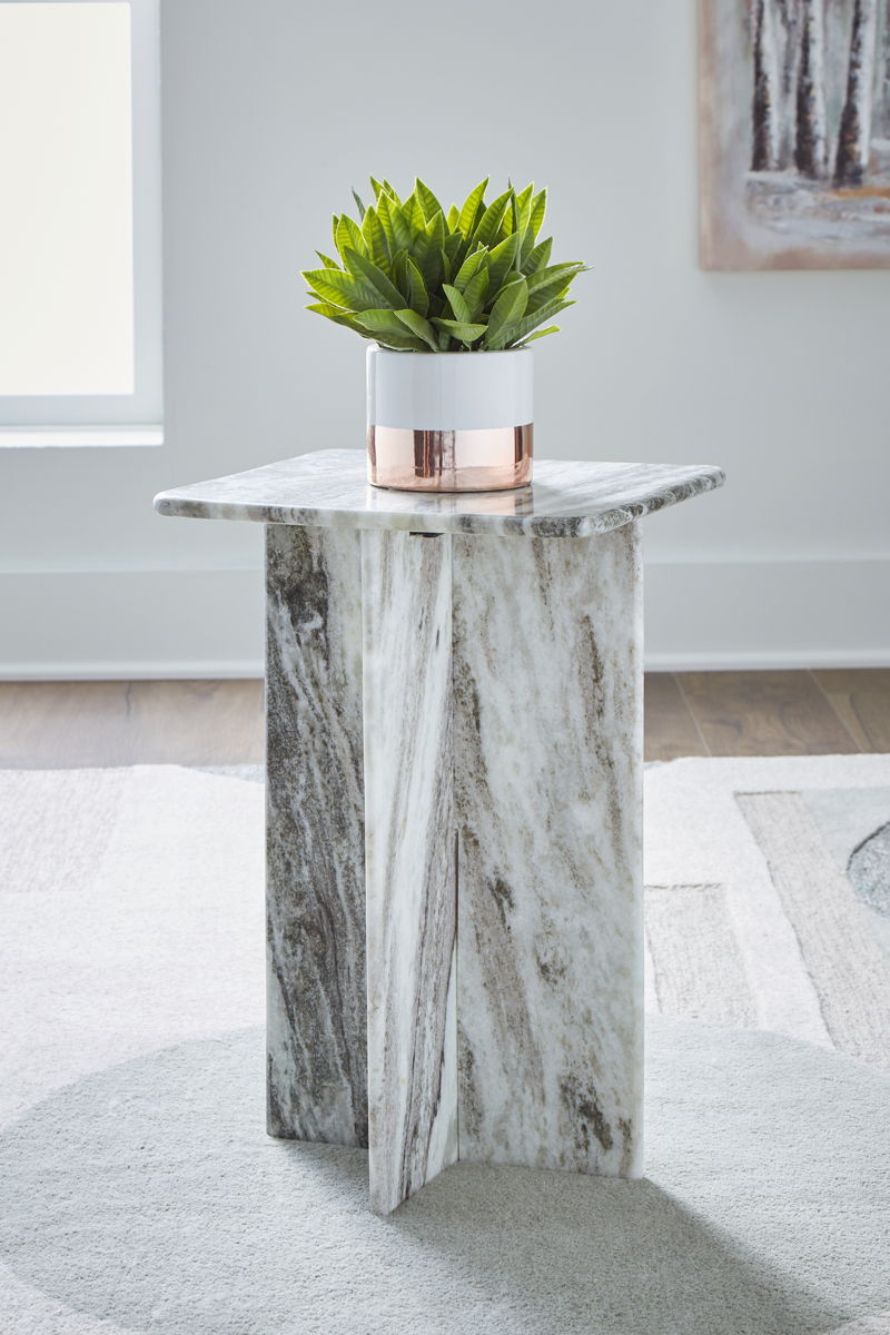 Keithwell - Square Accent Table - Gray - Image 4