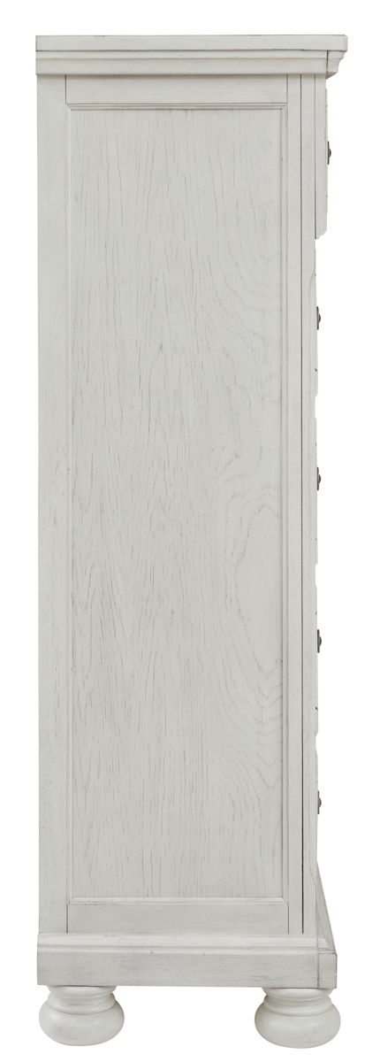 Robbinsdale - Five Drawer Chest - Antique White - Image 8