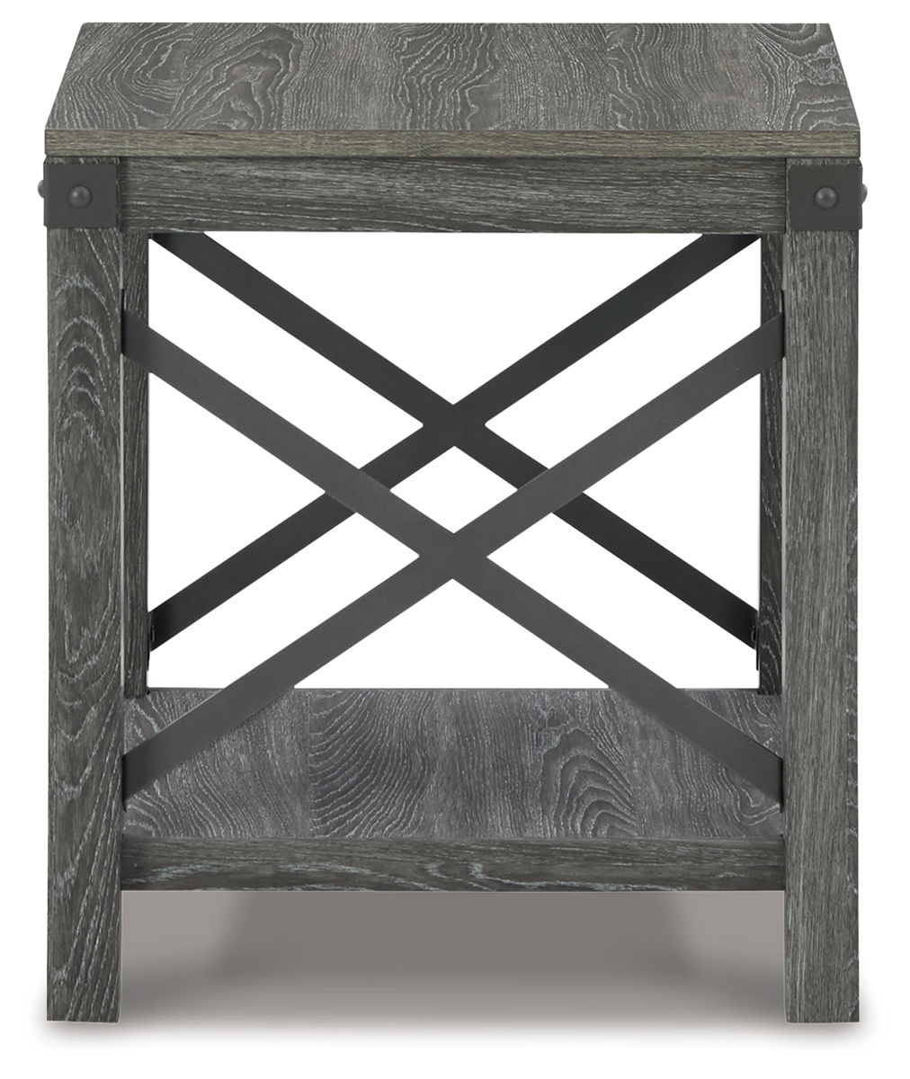 Freedan - Square End Table - Grayish Brown - Image 4