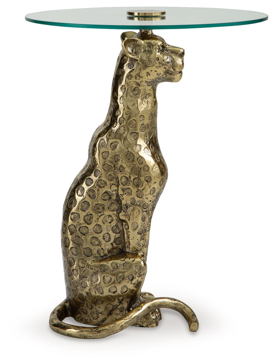 Vallain - Accent Table - Antique Gold Finish - Image 6