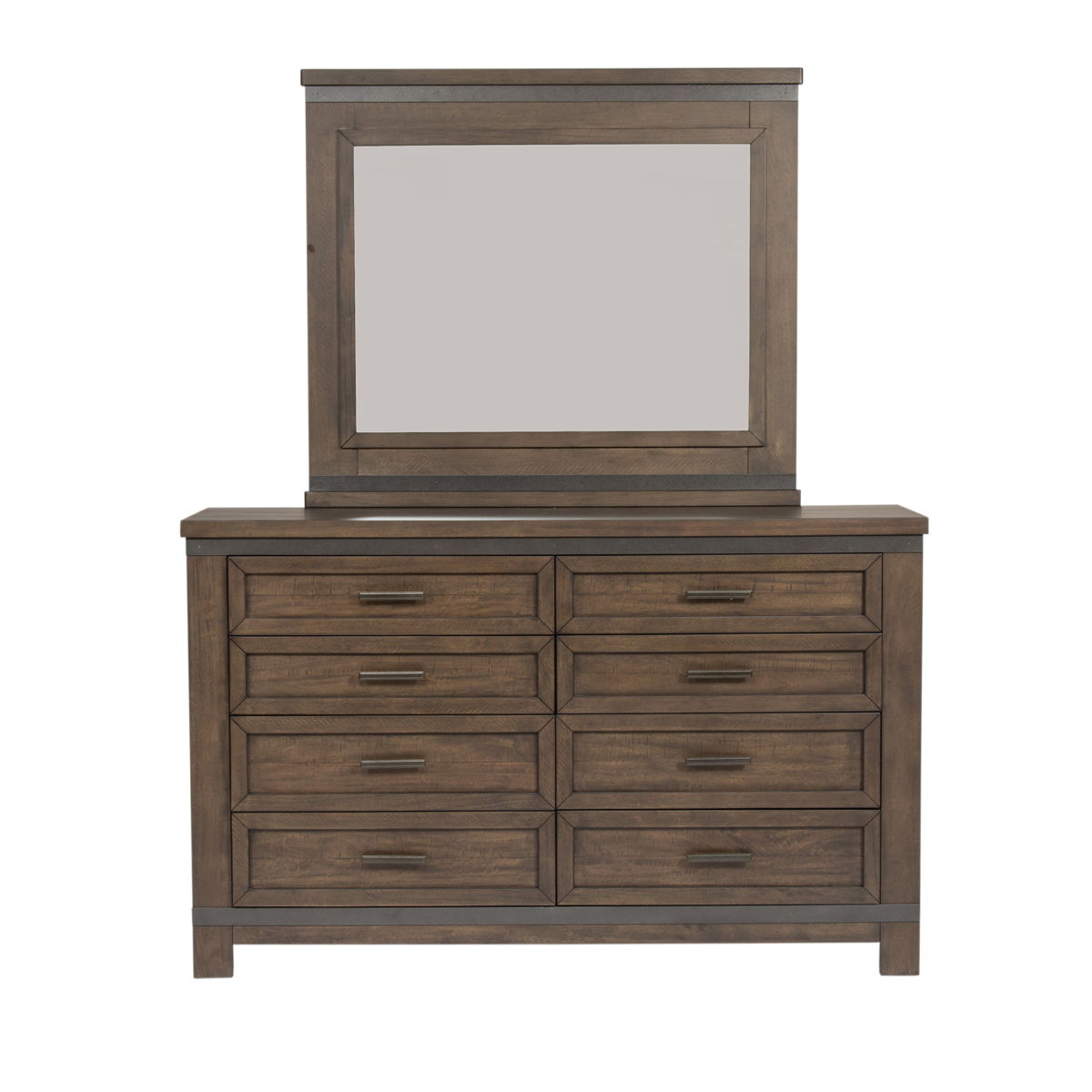 Thornwood Hills - Mirror Metal Strip Accents - Dark Brown - Image 3