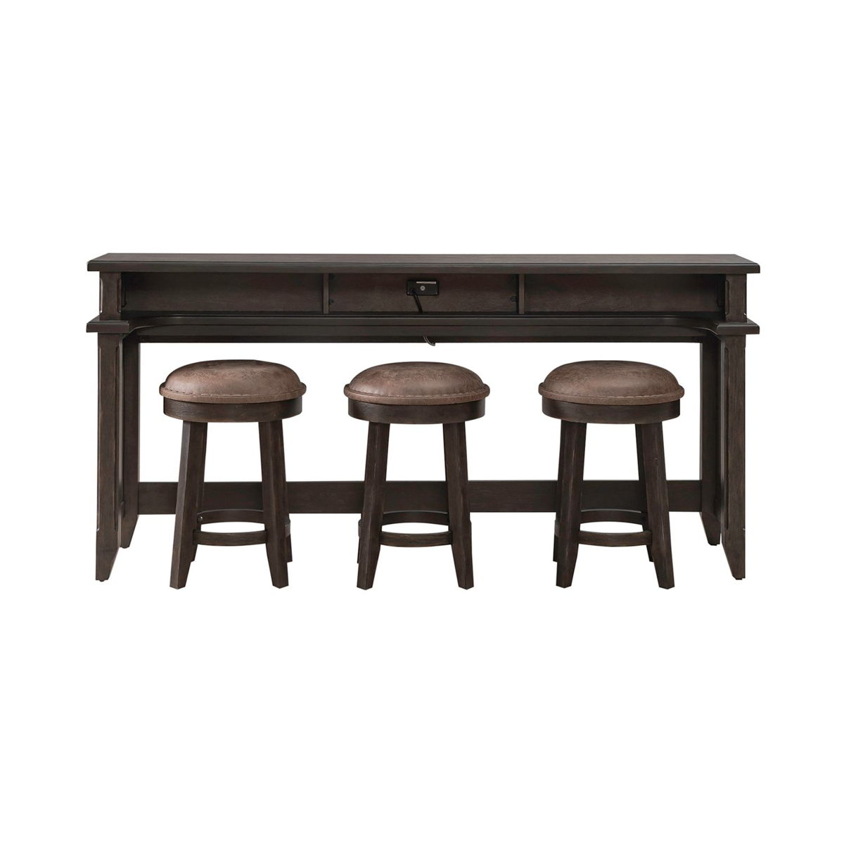 Paradise Valley - 4 Piece Living Room Set - Dark Brown - Image 3