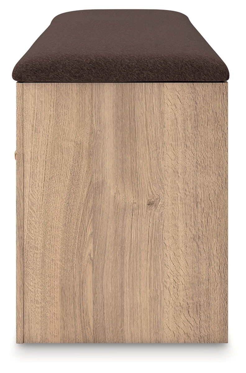 Kinlanni - Bedroom Upholstered Storage Bench - Tan / Brown - Image 4