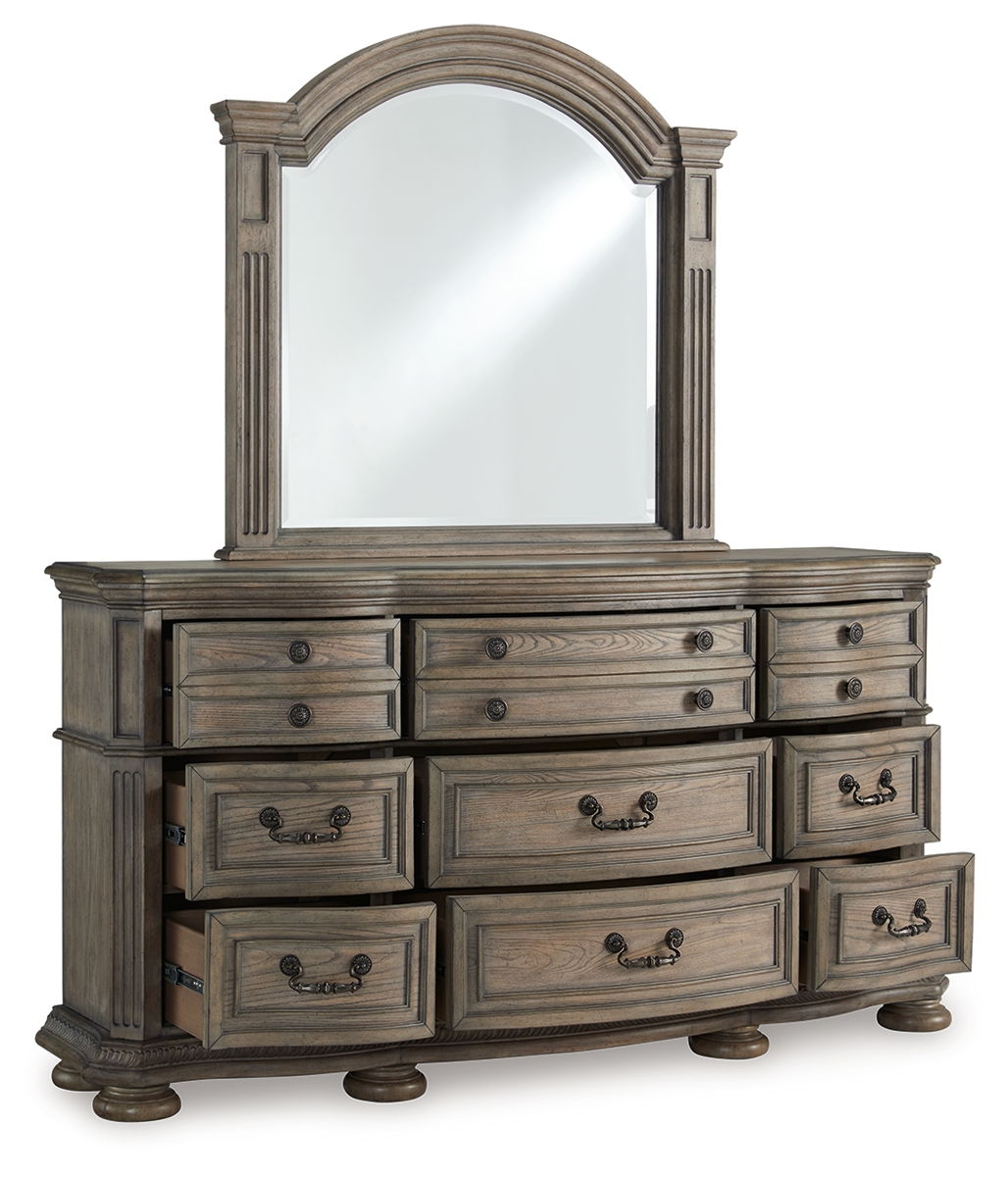 Ardenfield - Dresser And Mirror - Light Brown - Image 6