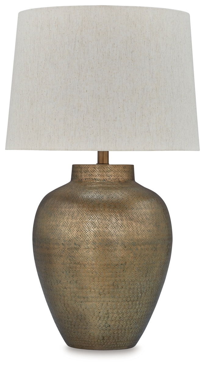 Madney - Metal Table Lamp - Antique Gold Finish