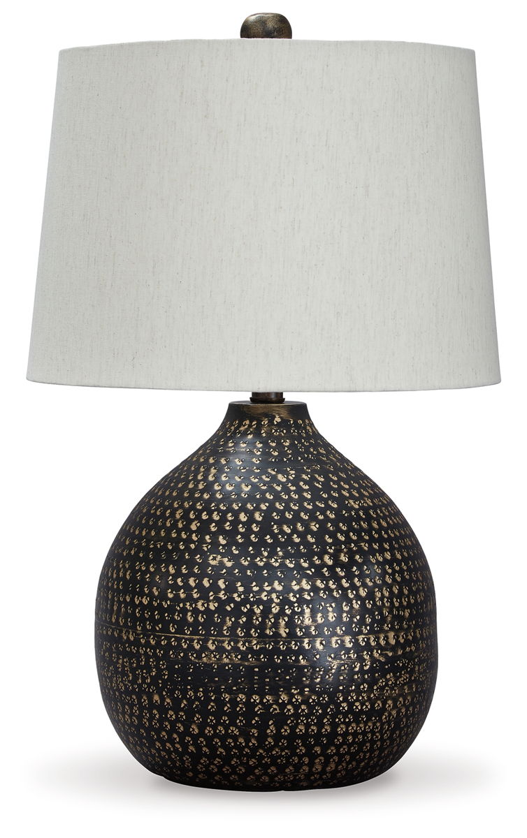 Maire - Metal Table Lamp - Black / Gold Finish