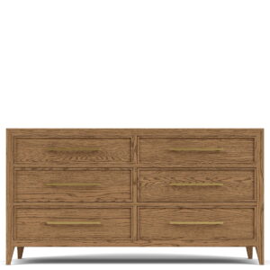 Halbrooke - Six Drawer Dresser - Light Brown