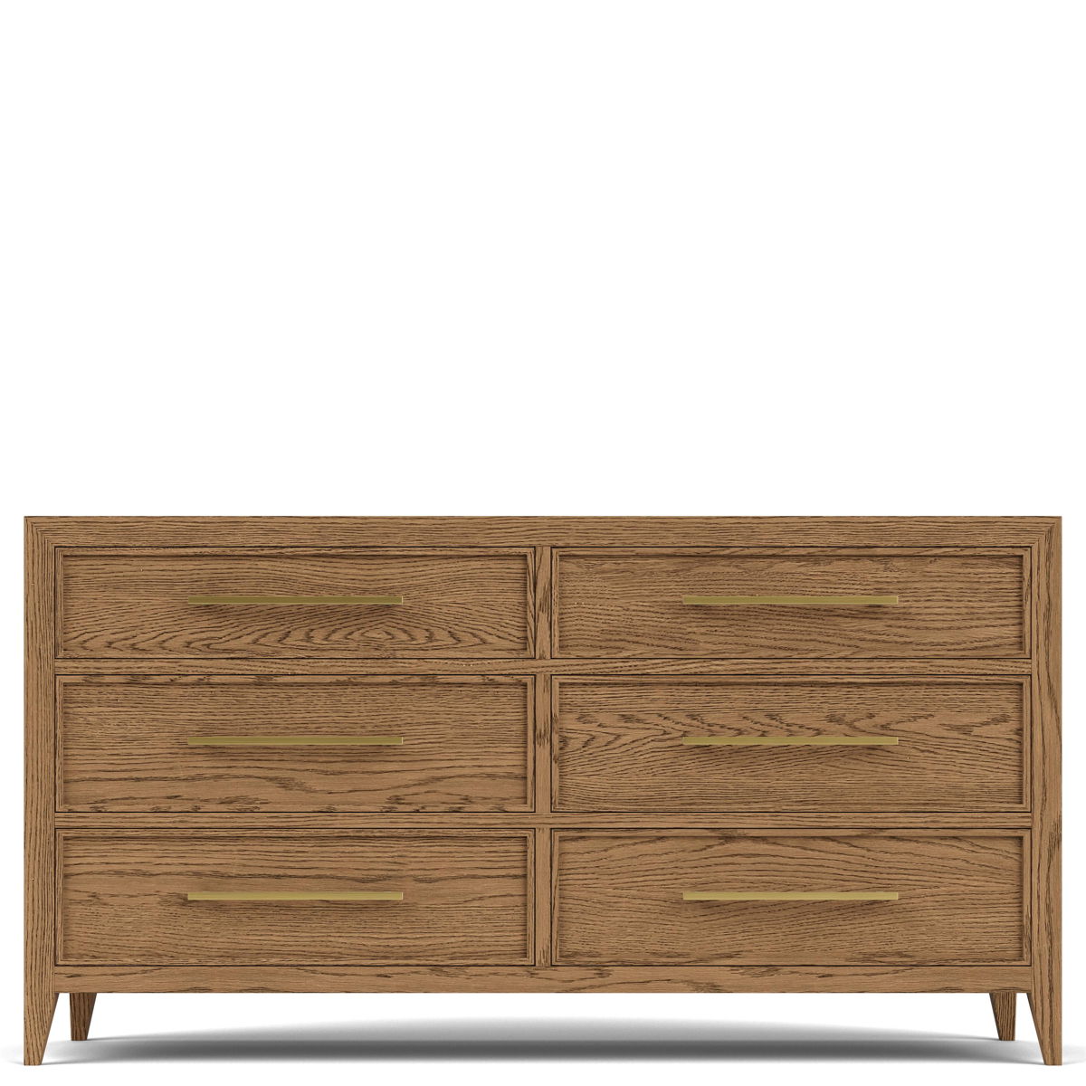 Halbrooke - Six Drawer Dresser - Light Brown