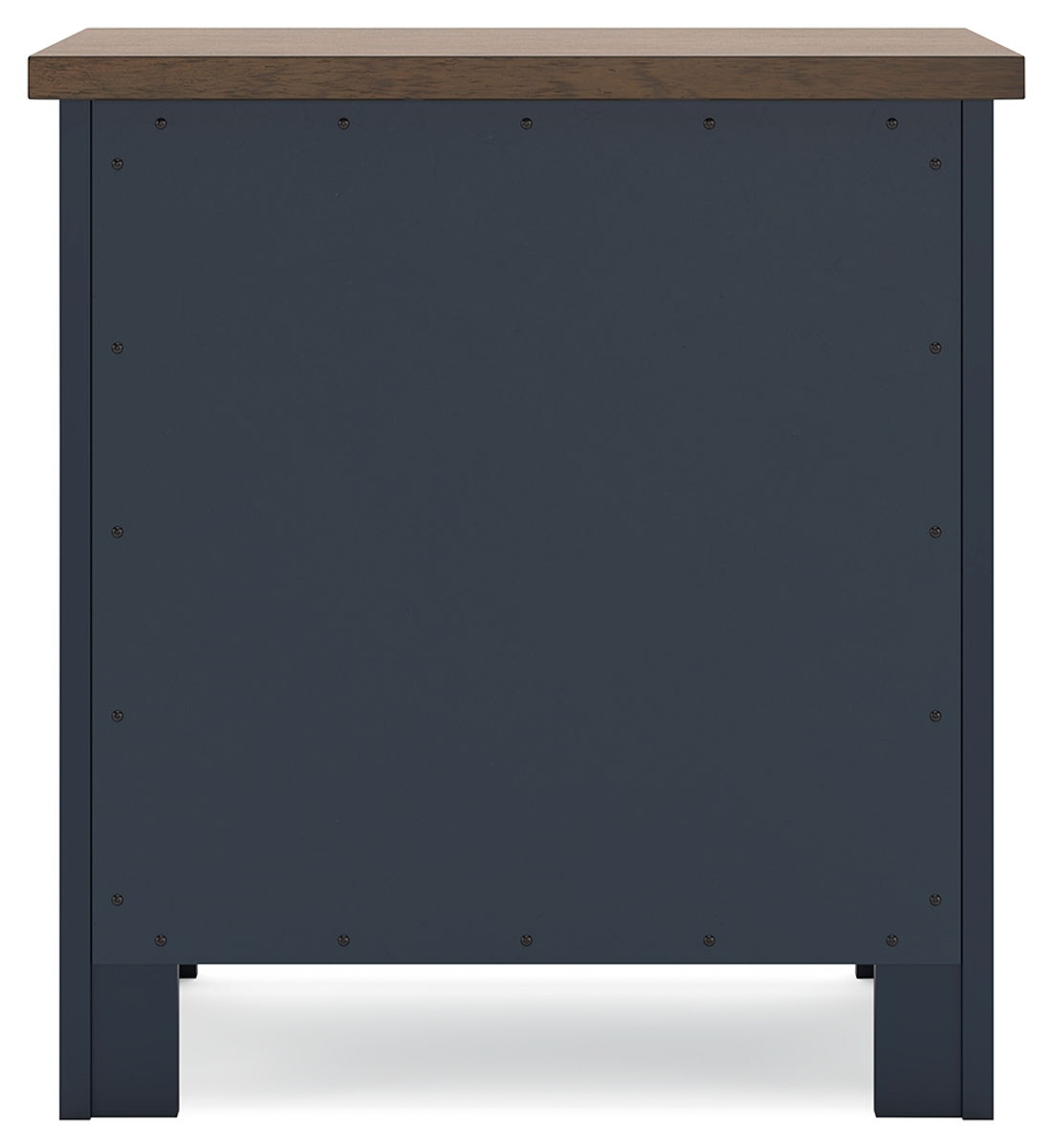 Landocken - Two Drawer Night Stand - Brown / Blue - Image 11