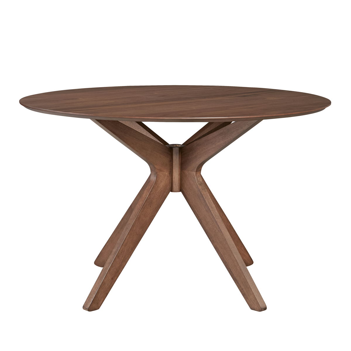 Space Savers - 5 Piece Pedestal Table Set - Walnut - Image 5