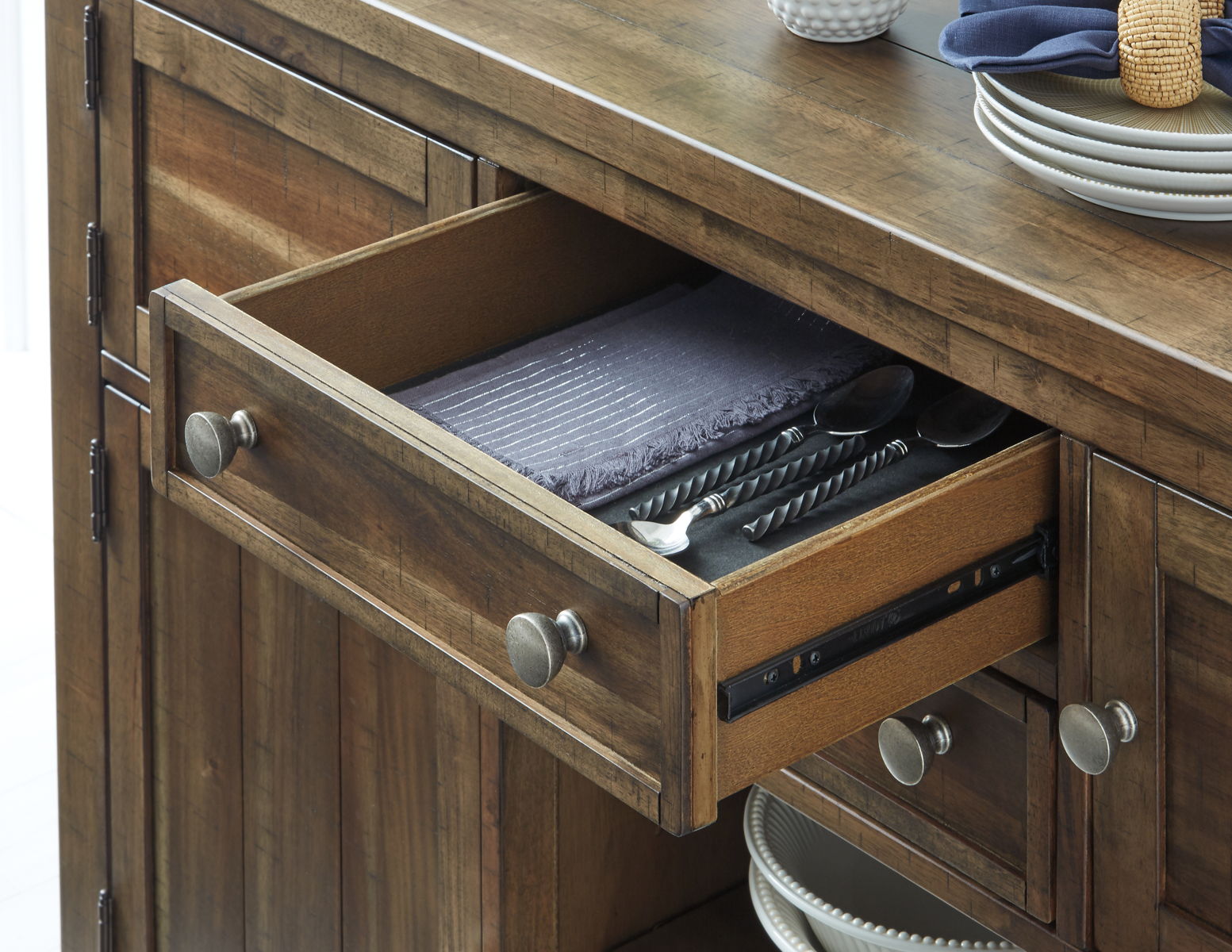 Moriville - Dining Room Server - Grayish Brown - Image 5