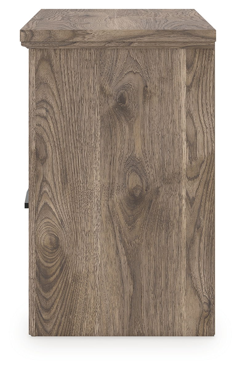 Rusticott - Two Drawer Night Stand - Brown - Image 3