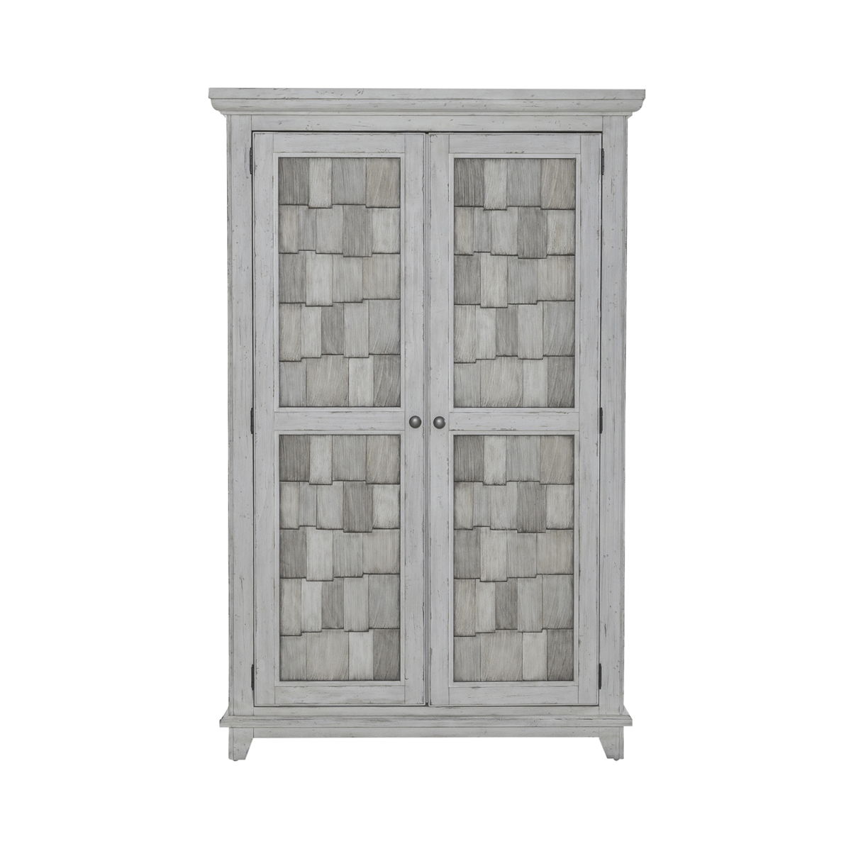 River Place - Armoire - Riverstone White & Tobacco - Image 4