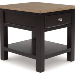 Drazmine - Rectangular End Table - Brown