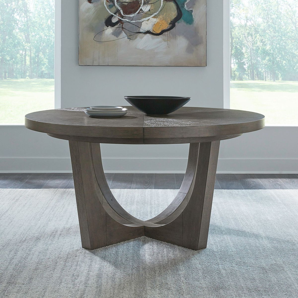 Cascade Falls - Pedestal Table - Brown - Image 4