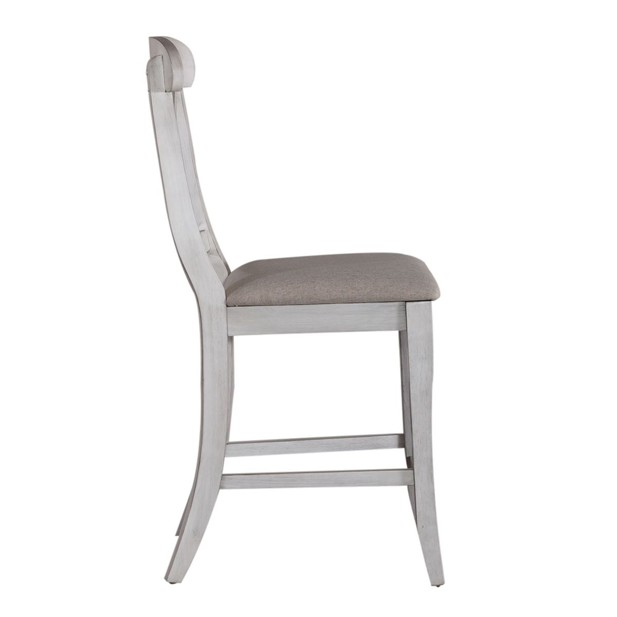 Ocean Isle - Upholstered X Back Counter Chair - Image 2
