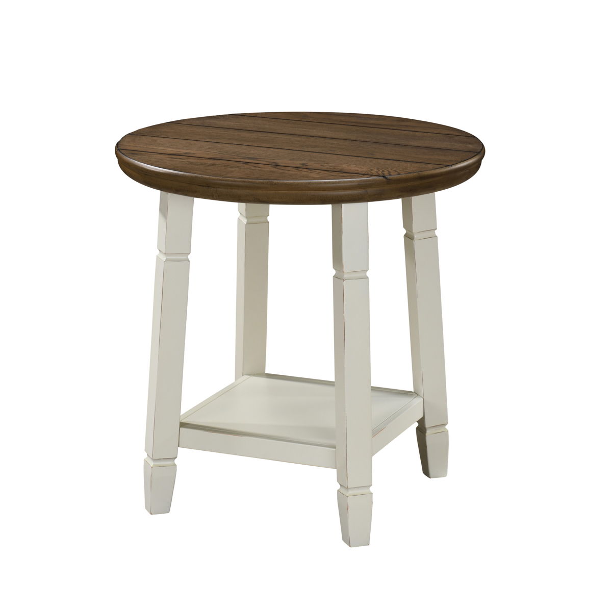 Flaherty - 3 Piece Occasional Set (1 Coffee & 2 End Tables) - Brown / White - Image 8