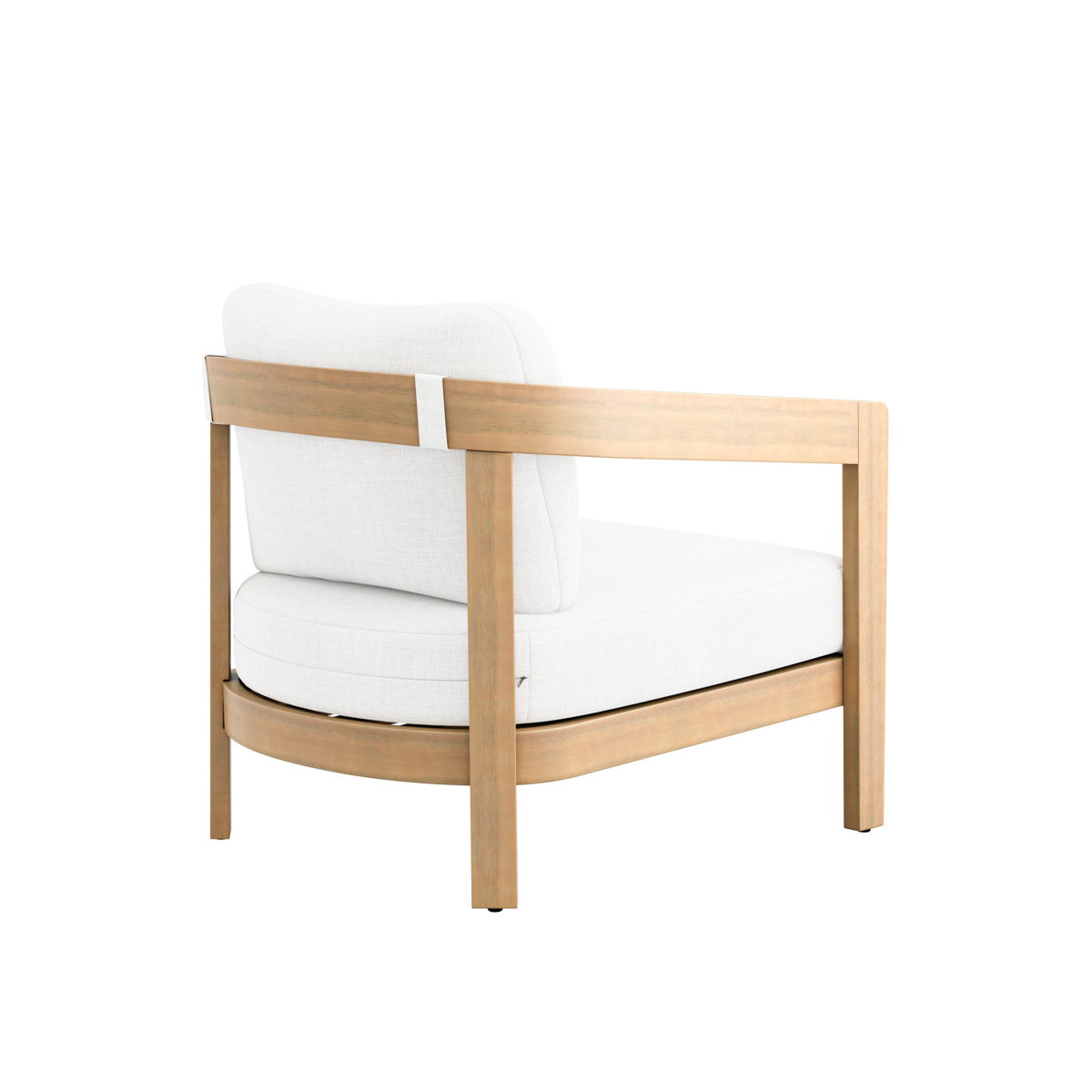 Wesley - Patio Club Chair With Cushion - White - Image 7