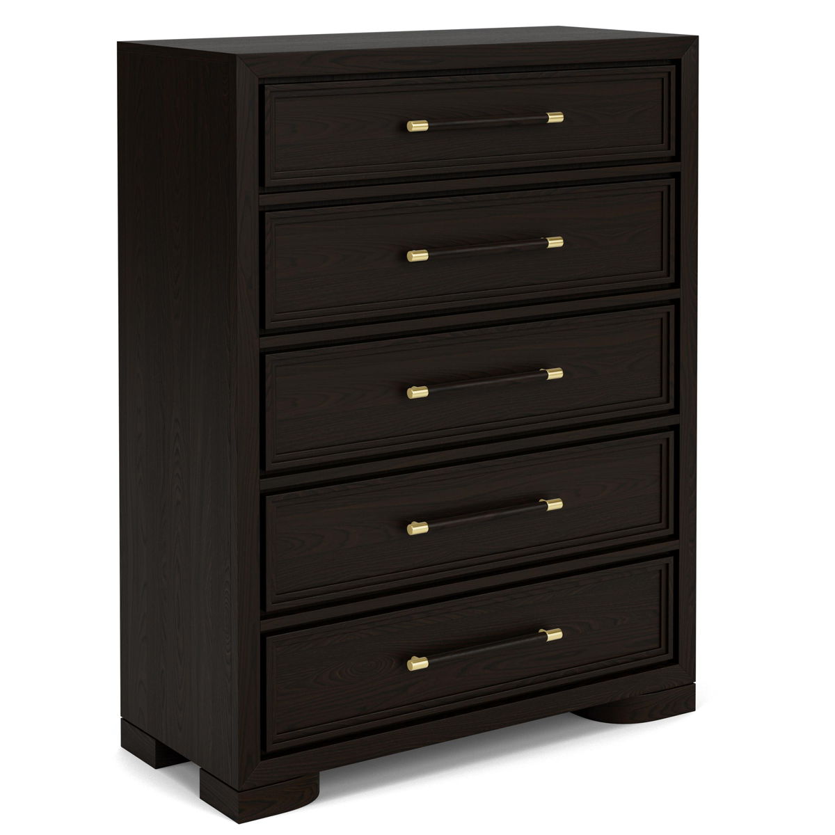 Lydia - 5 Drawer Chest - Dark Brown - Image 6