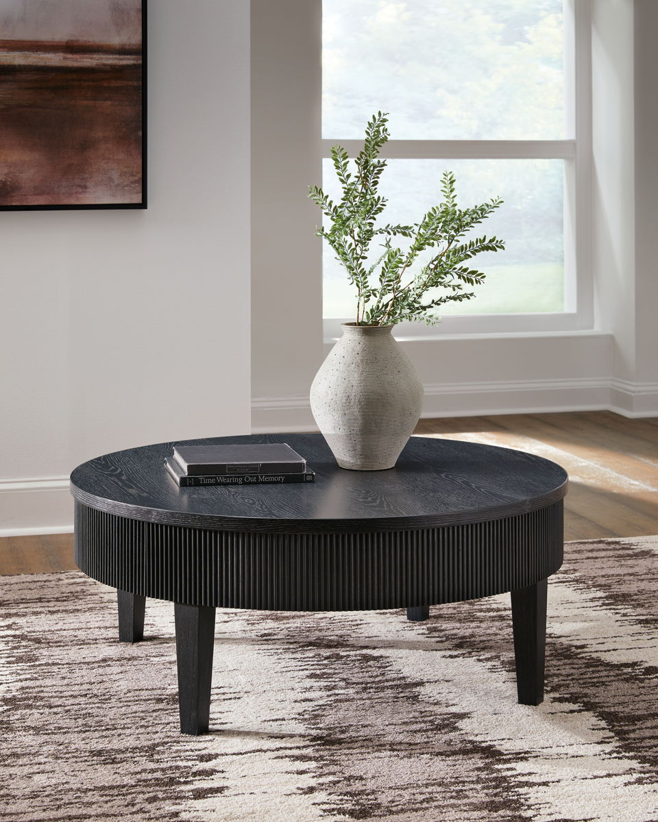 Marstream - Round Cocktail Table - Black - Image 2