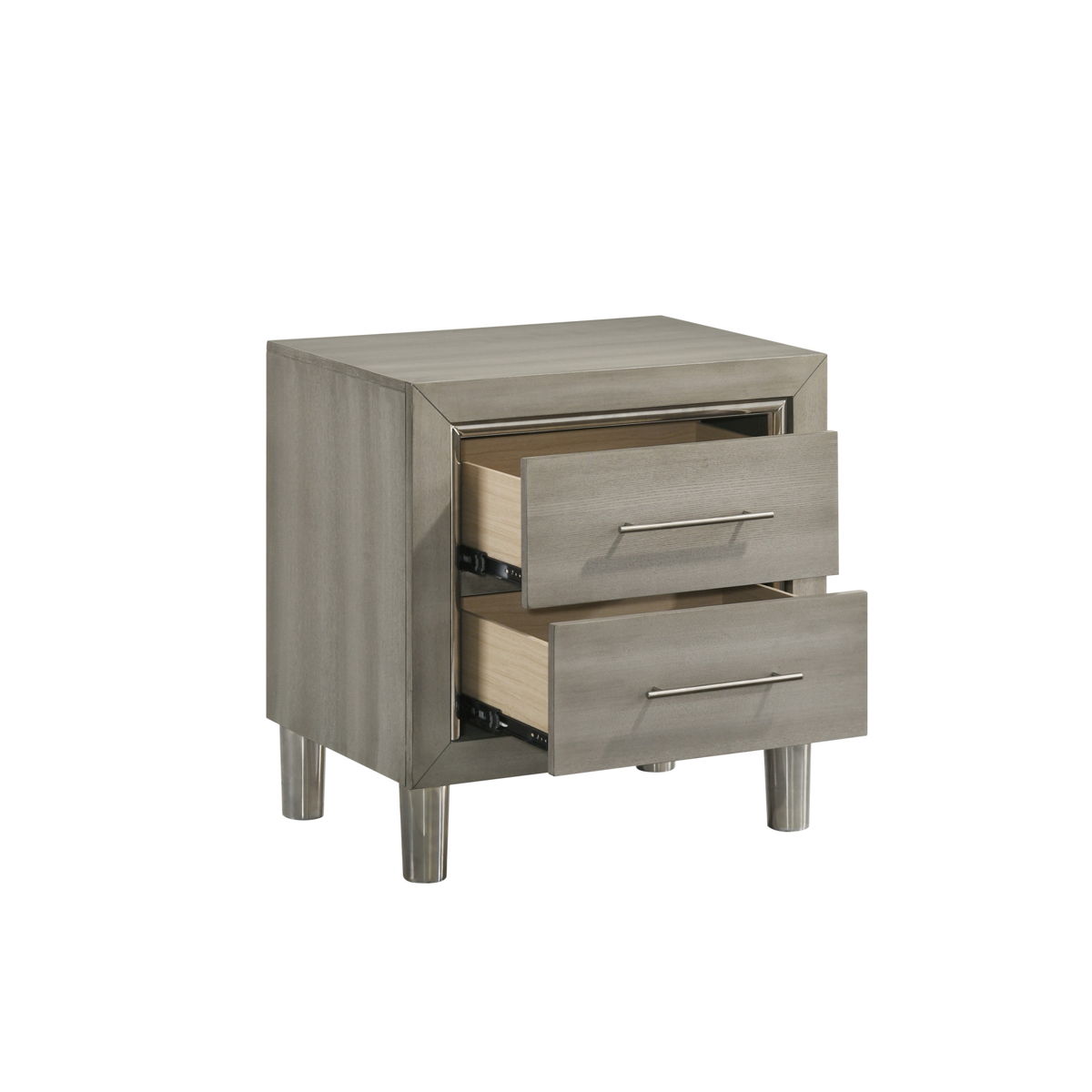 Lennox - 2 Drawer Nightstand - Gray - Image 4