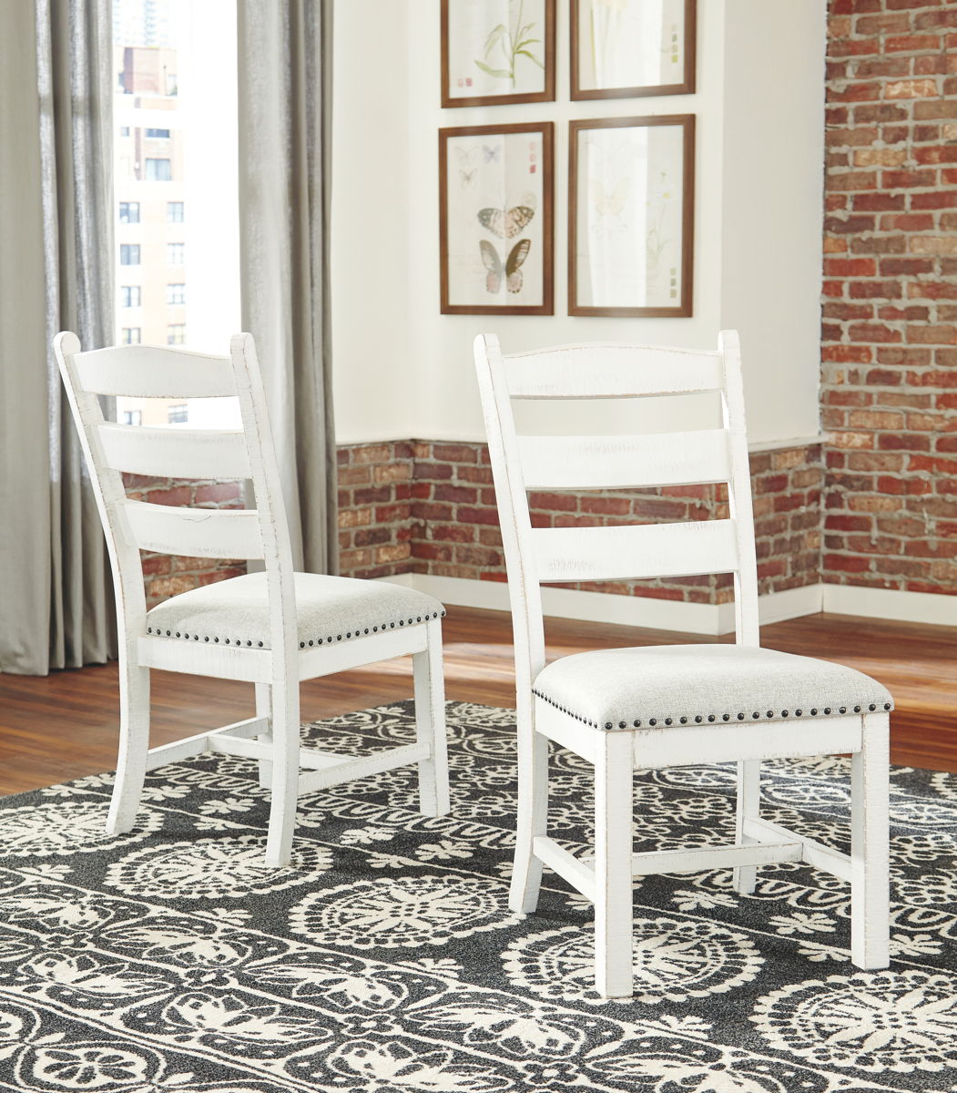 Valebeck - Dining UPH Side Chair (Set of 2) - Beige / White - Image 5